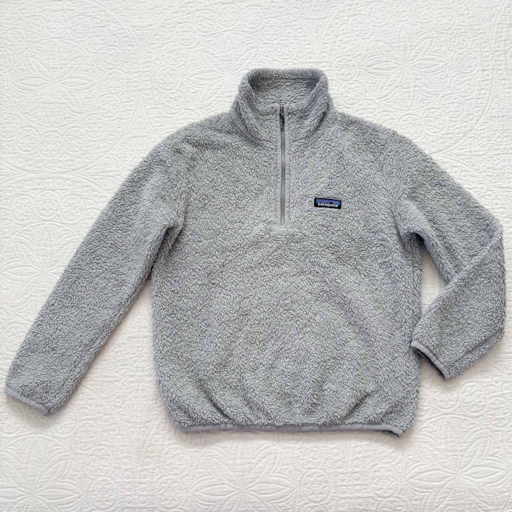 Patagonia Women's Los Gatos 1/4-Zip Fleece Pullover, Salt Grey Sz XXS